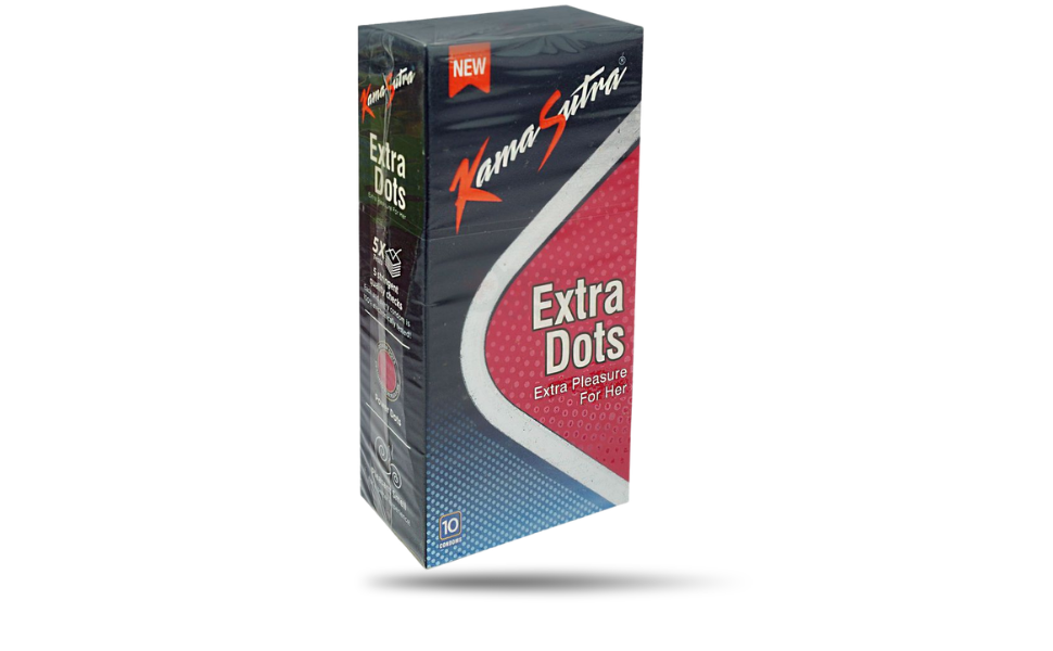 AKASH WB New Image (970 x 600 px) (65) Kamasutra Extra Dotted Condom 10pcs Pack I India - Image 1