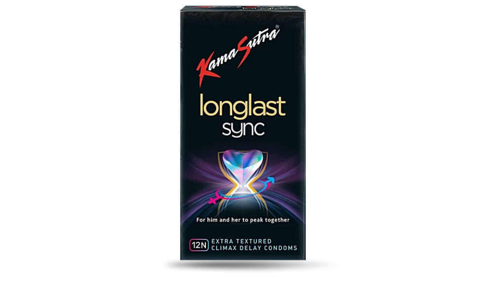 AKASH WB New Image (970 x 600 px) KamaSutra LongLast Sync Condom 12pcs pack | India - Image 1