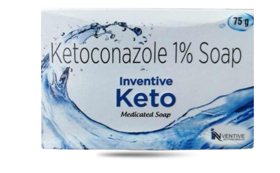 AKASH WB New Image (970 x 600 px) (87) Ketoconazole 1% Soap 75g Inventive Keto Medicated Soap - Image 1