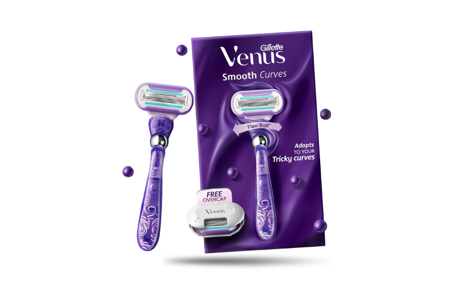 WB New Image (970 x 600 px) (171) Gillette Venus Smooth Curves Hair Removal Razor for Women 1Razor Pack - Image 1
