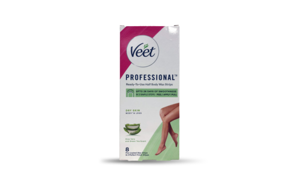 WB New Image (970 x 600 px) - 2026-08-11T164842.258 Veet Professional Dry Skin Hair Removal Wax Strips 8 Strips for Body & Legs - Image 1