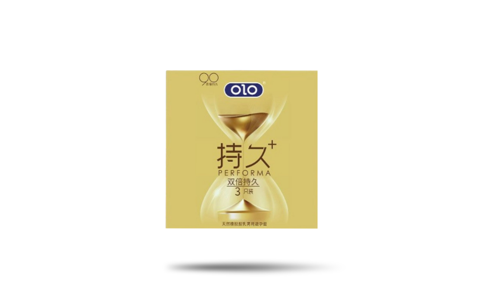WB New Image (970 x 600 px) - 2026-08-12T143311.619 OLO Perfoma Long Lasting Dotted & Ribbed Golden Condom 3pcs Pack | P.R.C - Image 1