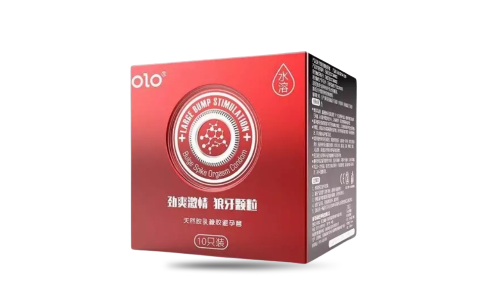 WB New Image (970 x 600 px) - 2026-08-12T143730.560 OLO NEO Large Dotted Bulge Spike Condoms Red 10pcs Pack | P.R.C - Image 1