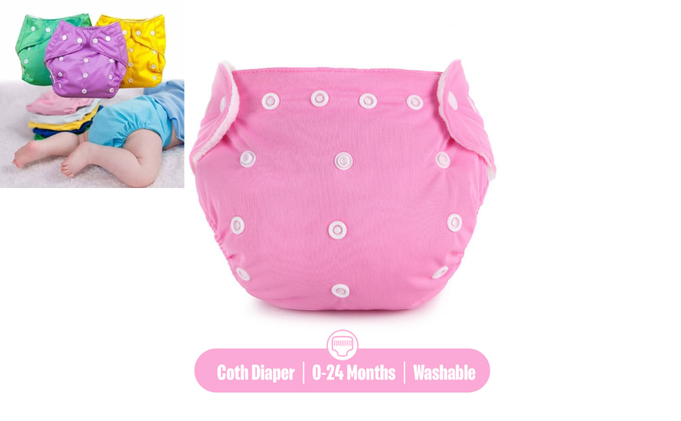 WB New Image (970 x 600 px) - 2026-08-18T174036.486 1pcs Washable Cloth Baby Diaper with 3 Layer Pad | 8-14kg | Multicolor Available - Image 1
