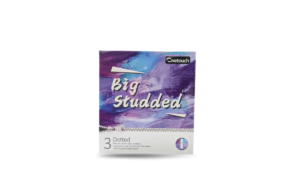 WB New Image (970 x 600 px) - 2026-08-19T130304.235 Onetouch Dotted Strawberry Flavor Big Studded Condom 3pcs Pack | India - Image 1