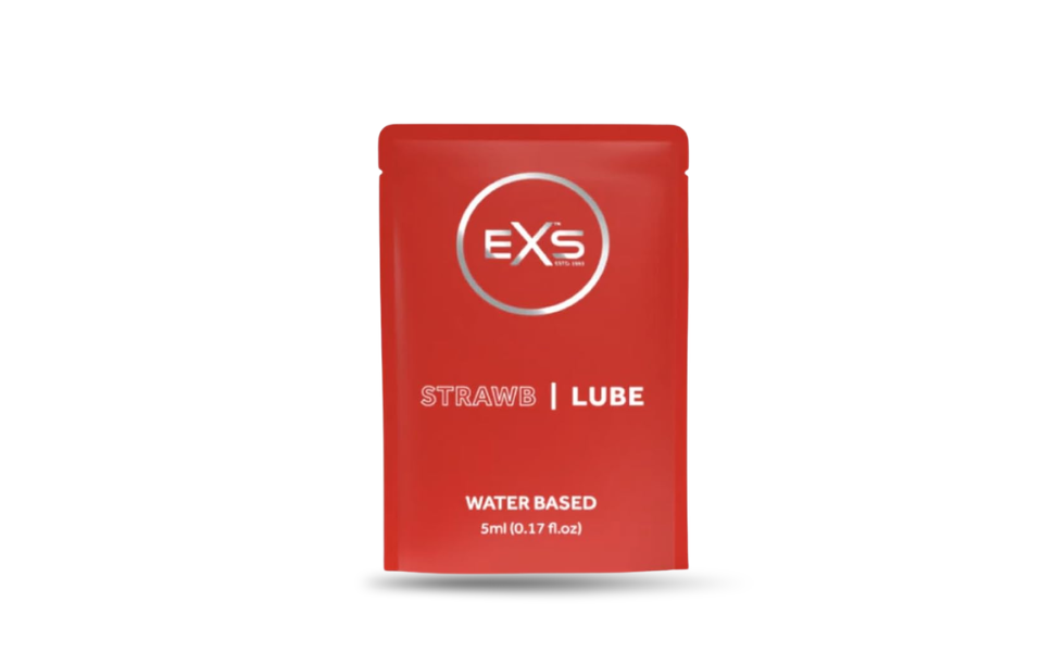 WB New Image (970 x 600 px) - 2026-08-19T150824.513 EXS Strawberry Flavored Water Based Lubricant 5ml | Brand of UK - Image 1