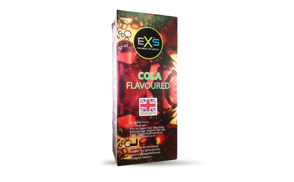 WB New Image (970 x 600 px) - 2026-08-22T140726.083 EXS Cola Flavored Condom | Full Box 3x10=30pcs | Brand of UK - Image 1