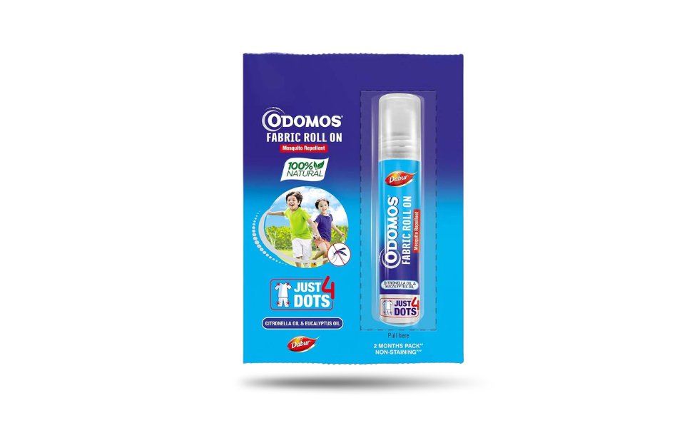 WB New Image (970 x 600 px) - 2026-08-23T135758.322 Odomos Mosquito Repellent Fabric Roll On Citronella & Eucalyptus Oil 8ml | India - Image 1
