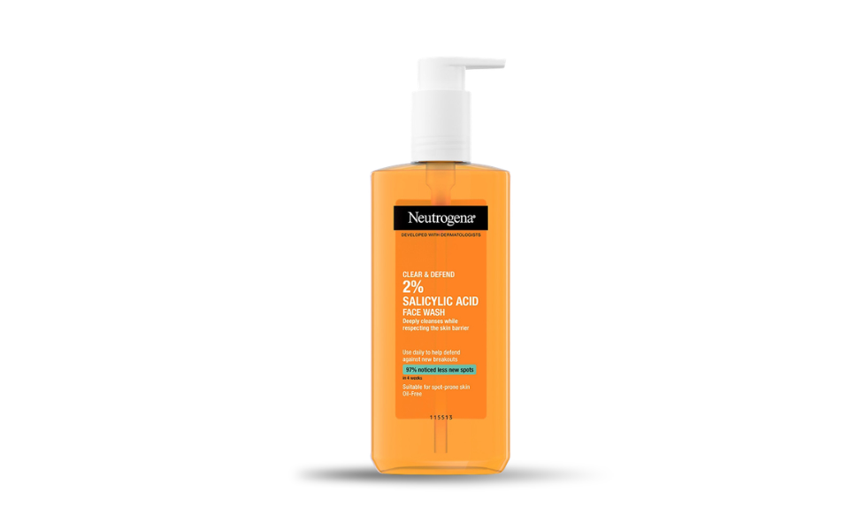 WB New Image (970 x 600 px) - 2026-08-23T171236.622 Neutrogena Clear & Defend 2% Salicylic Acid Face Wash 200ml - Image 1