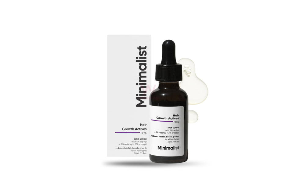 WB New Image (970 x 600 px) - 2026-08-24T094304.152 Minimalist Hair Growth Active 18% Serum 30ml | India - Image 1