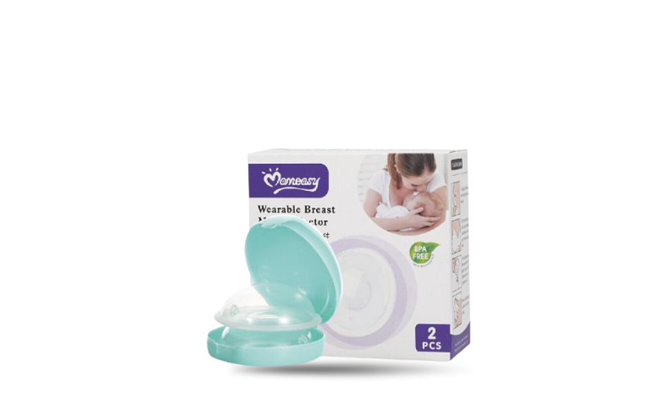WB New Image (970 x 600 px) - 2026-08-24T171236.622 MomEasy Reusable BPA-free Shell Shape Wearable Breast Milk Collector 2pcs - Image 1