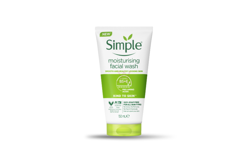WB New Image (970 x 600 px) - 2026-08-25T134510.765 Simple Moisturising Facial Wash 150ml - Image 1