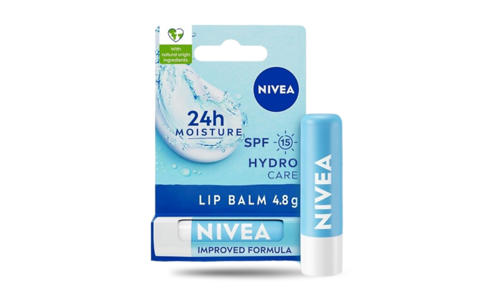 WB New Image (970 x 600 px) - 2026-08-27T100218.132 Nivea Hydro Care Lip Balm 24h Moisture SPF15 4.8g - Image 1