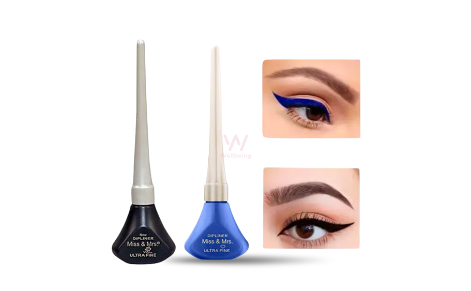 WB New Image (970 x 600 px) - 2026-08-27T120621.363 Miss & Mrs Ultra Fine Dip-liner Liquid Eye Liner 4.5ml | Blue / Black Eyeliner - Image 1