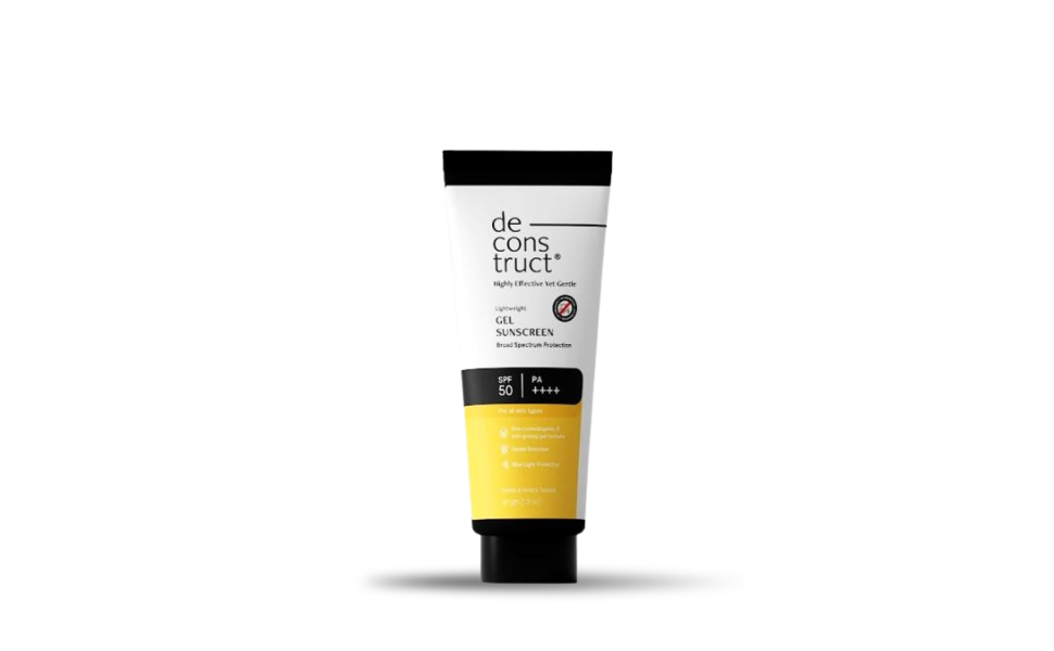 WB New Image (970 x 600 px) - 2026-08-27T174924.751 Deconstruct Face Gel Sunscreen SPF 50+ PA++++ 50gm | India - Image 1