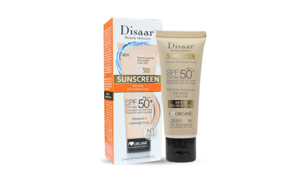 WB New Image (970 x 600 px) - 2026-08-29T123638.301 Disaar Oil Free SPF 50+ PA+++ Sunscreen Bronze Foundation 40gm | P.R.C - Image 1