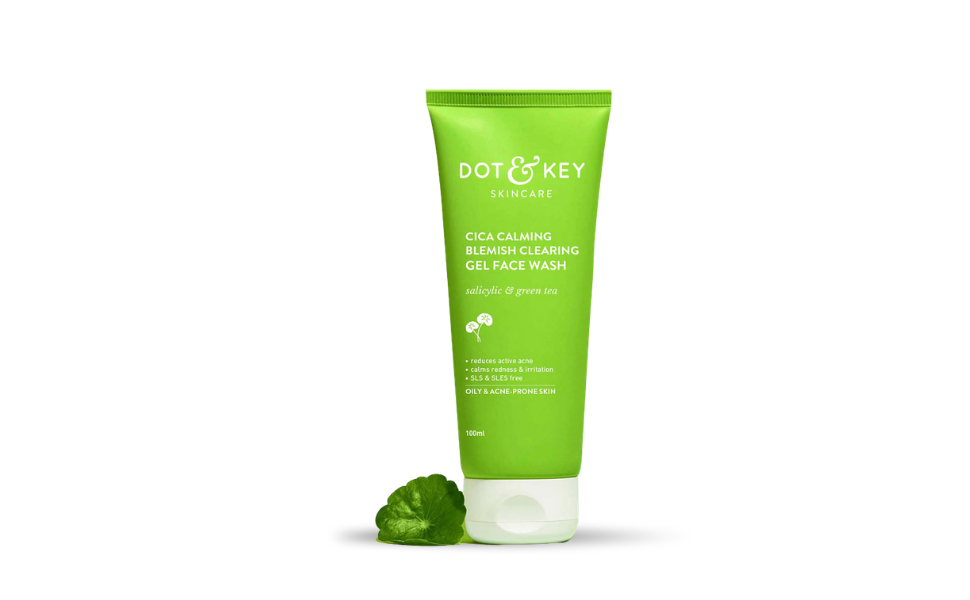 WB New Image (970 x 600 px) - 2026-08-29T125645.931 Dot & Key Cica Calming Blemish Clearing Gel Face Wash with Salicylic & Green Tea 100ml | India - Image 1