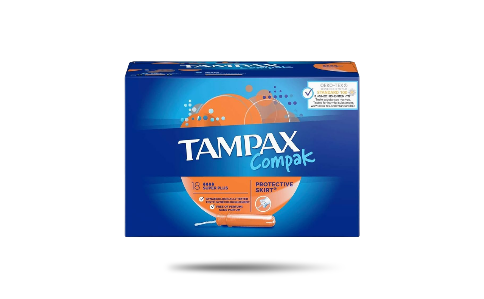 WB New Image (970 x 600 px) - 2026-08-31T135939.665 Tampax Compak Super Plus Tampons 18pcs - Image 1