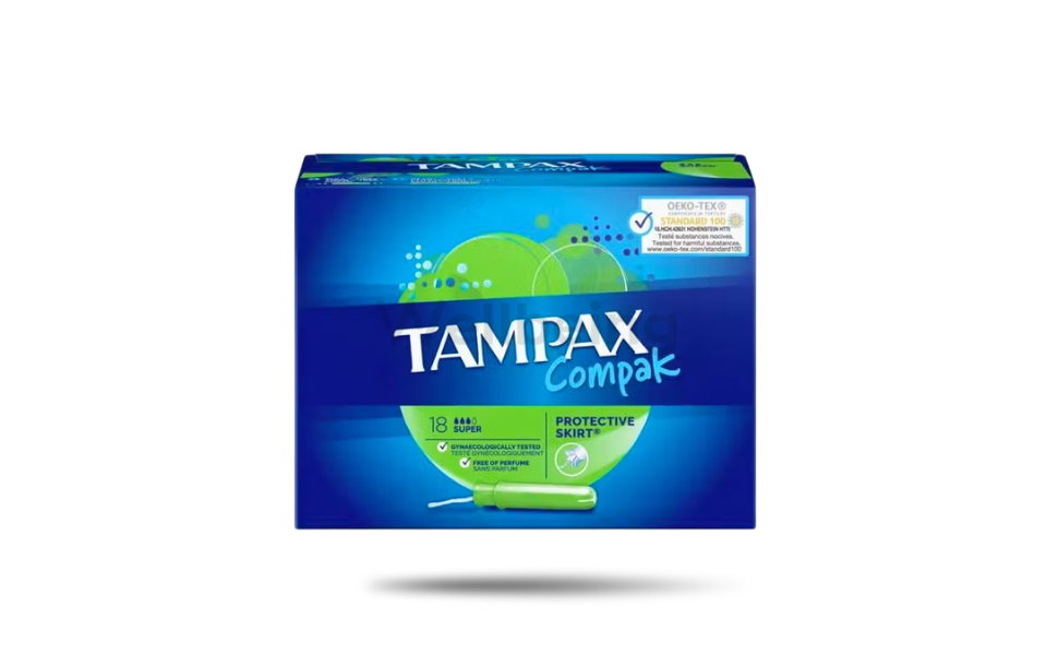 WB New Image (970 x 600 px) - 2026-08-31T153814.033 Tampax Compak Super Tampons 18pcs - Image 1