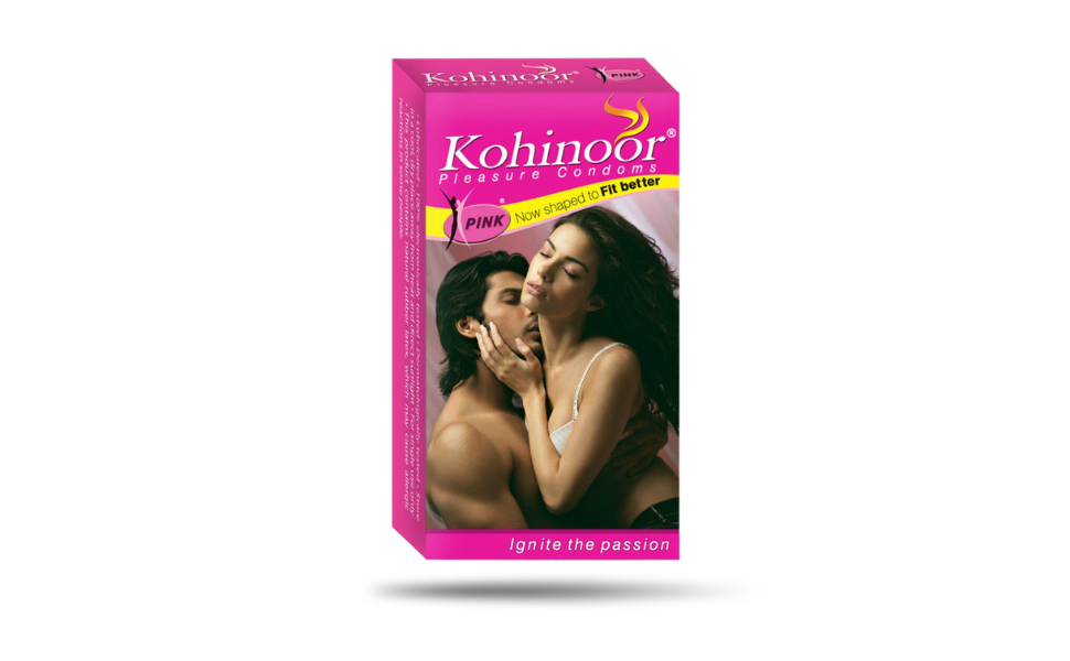 WB New Image (970 x 600 px) (21) Kohinoor Pink Pleasure Better Fit Dotted Condom 10pcs Pack | India - Image 1