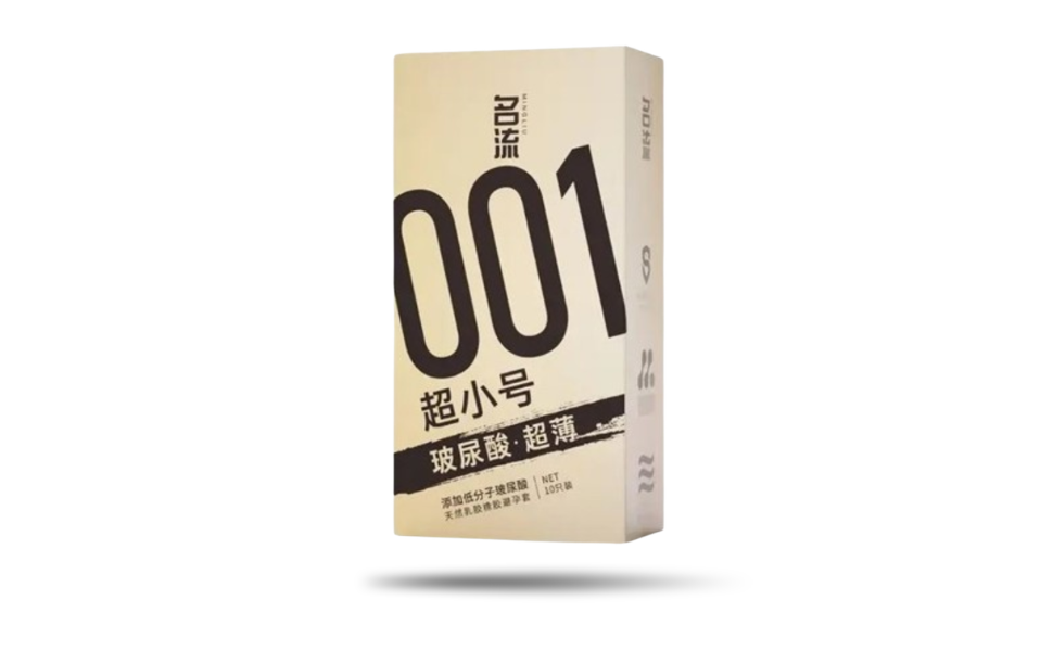 WB New Image (970 x 600 px) (25) Mingliu 001 Hyaluronic Acid Ultra Thin 45mm Condom 10pcs Pack | P.R.C - Image 1