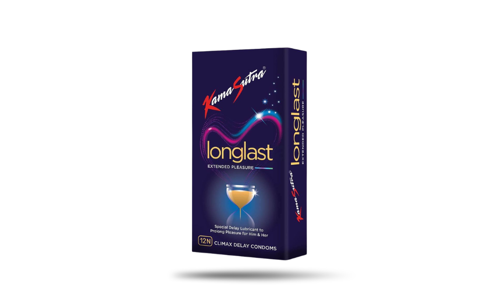 WB New Image (970 x 600 px) KamaSutra LongLast Climax Delay Condom 12pcs Pack | India - Image 1