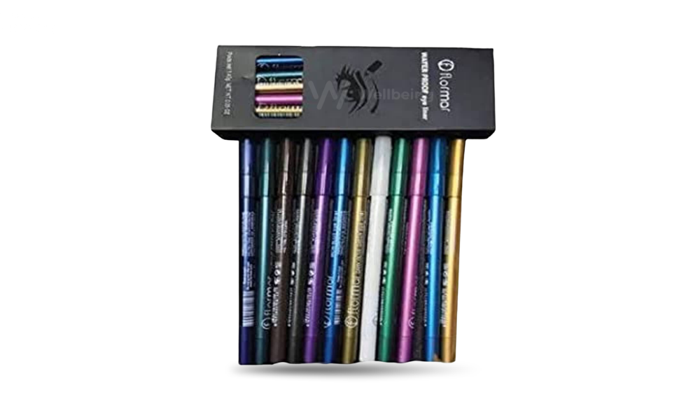 AKASH WB New Image (970 x 600 px) - 2026-09-01T142705.879 Flormar Waterproof Eyeliner Pencils 12pcs Set - Image 1