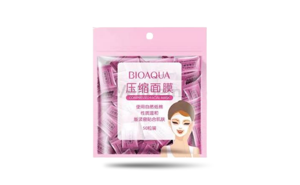 WB New Image (970 x 600 px) - 2026-09-01T122350.973 BioAqua Candy Compressed Facial Mask 50pcs - Image 1