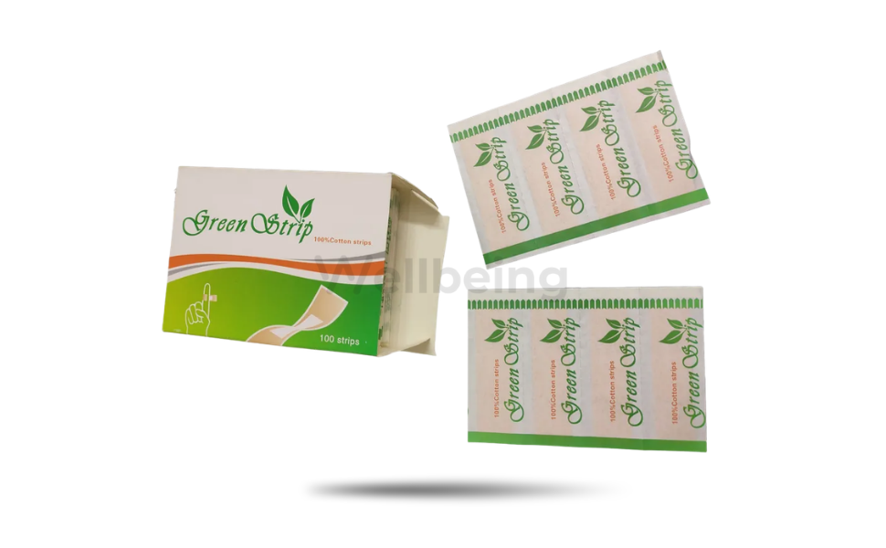 WB New Image (970 x 600 px) - 2026-09-01T161956.241 Green Strip One time Bandage 100pcs Box - Image 1