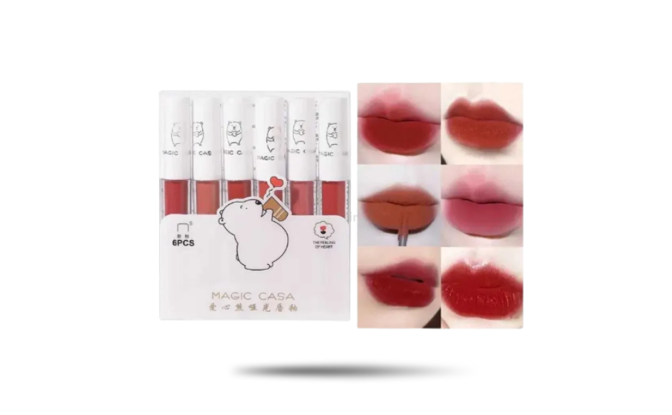 WB New Image (970 x 600 px) - 2026-09-02T103311.912 Magic Casa Cute Bear Lipstick 6pcs Set - Image 1