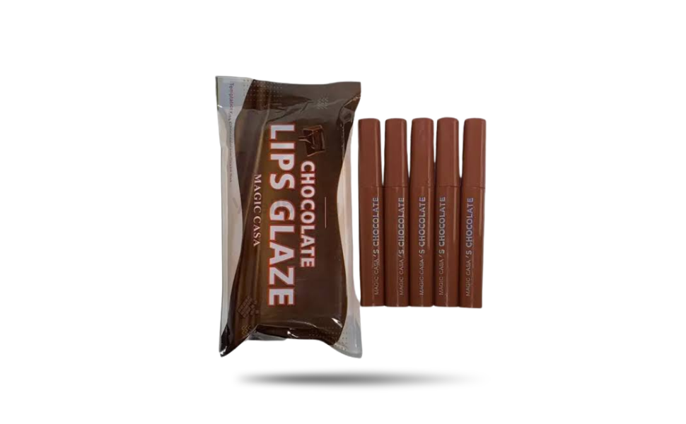 WB New Image (970 x 600 px) - 2026-09-02T103755.181 Magic Casa Chocolate Color Lip Glaze Matte Non-fading Lipstick 5pcs Set - Image 1