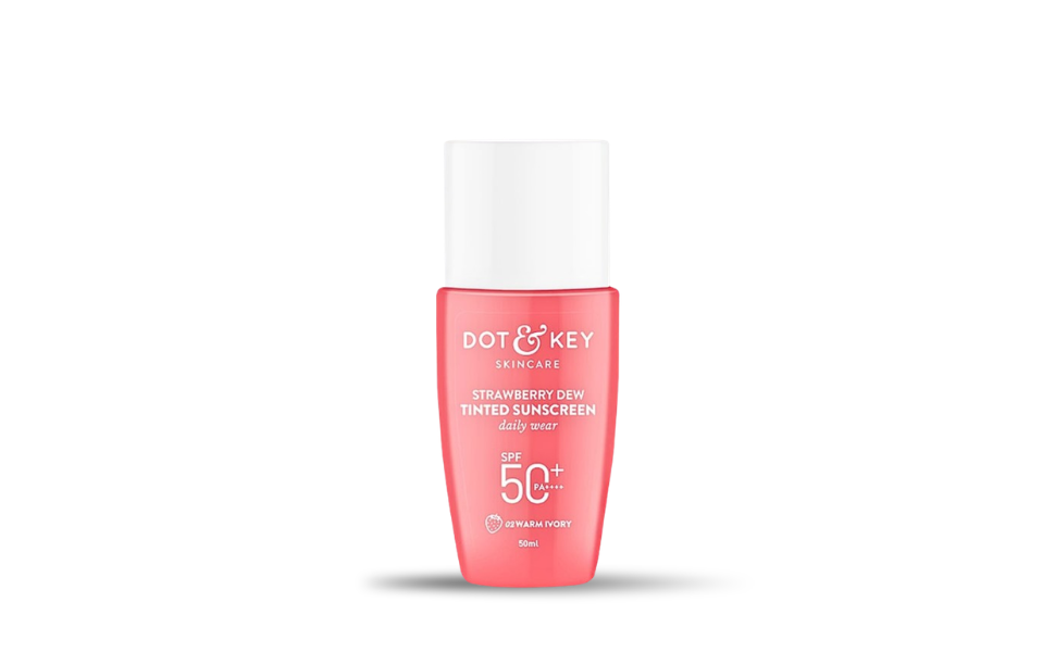 WB New Image (970 x 600 px) - 2026-09-03T123725.131 Dot & Key Strawberry Dew Tinted Sunscreen 50ml SPF50+ Pa++++ | India - Image 1