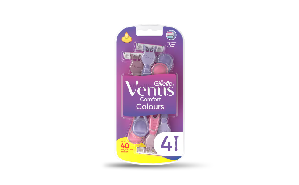 WB New Image (970 x 600 px) - 2026-09-05T125302.027 Gillette Venus Comfort Color 4 Razor Pack - Image 1