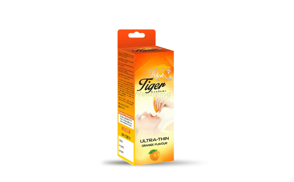 WB New Image (970 x 600 px) - 2026-09-06T165519.023 Tiger Ultra Thin Orange Flavor Condom | Full Box 3×12=36pcs - Image 1