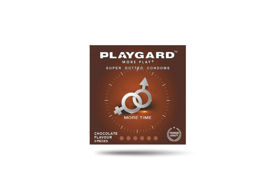 WB New Image (970 x 600 px) - 2026-09-07T135647.139 Playgard Condom Chocolate Flavor Super Dotted Extra Time Condom 3pcs Pack | India - Image 1