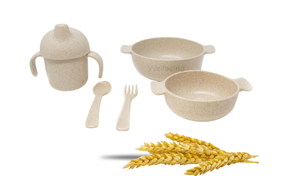 WB New Image (970 x 600 px) - 2026-09-09T124223.477 Wheat Straw Baby & Kids Dinnerware Feeding Set - Image 1