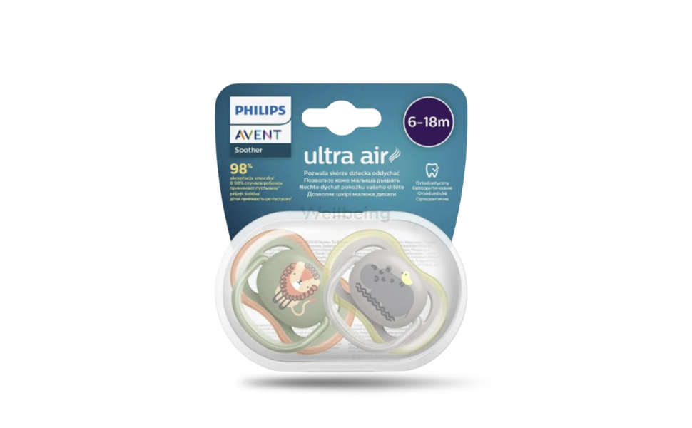 WB New Image (970 x 600 px) - 2026-09-15T135537.806 Philips Avent Ultra Air Pacifier 6-18 months 2pcs - Image 1