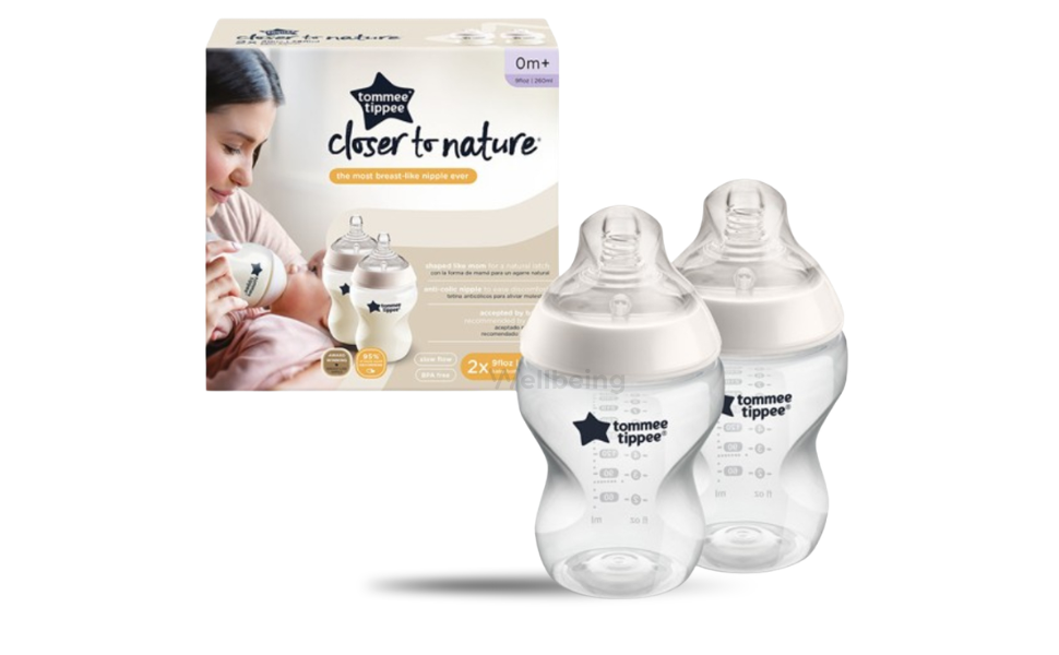 WB New Image (970 x 600 px) - 2026-09-15T180030.274 Tommee Tippee Baby Feeder Closer to Nature Bottle 0m+ 260ml (2 Bottle Pack Plastic) - Image 1