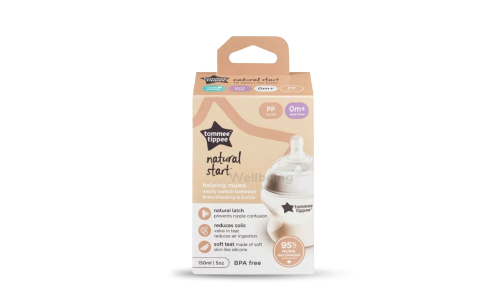 WB New Image (970 x 600 px) - 2026-09-16T101506.113 Tommee Tippee Baby Feeder 0m+ Slow Flow 150ml PP Bottle Natural Start Feeder - Image 1