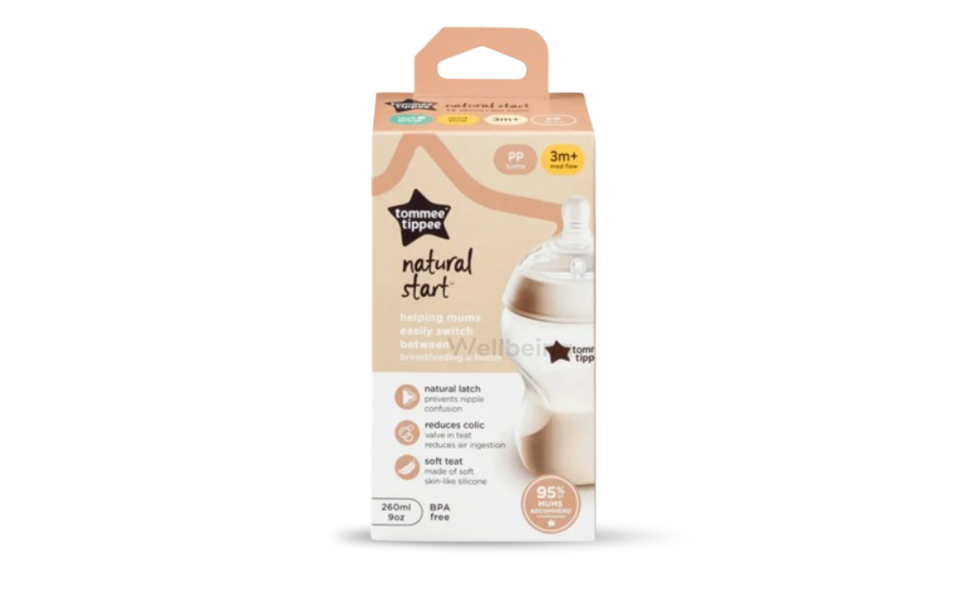 WB New Image (970 x 600 px) - 2026-09-16T101506.114 Tommee Tippee Baby Feeder 3m+ Medium Flow 260ml PP Bottle Natural Start Feeder - Image 1