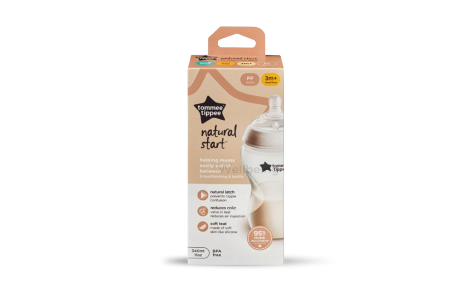 WB New Image (970 x 600 px) - 2026-09-16T112348.431 Tommee Tippee Baby Feeder 3m+ Medium Flow 340ml PP Bottle Natural Start Feeder - Image 1