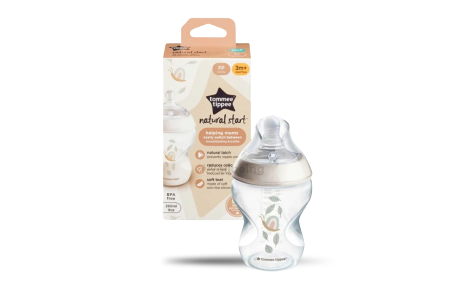 WB New Image (970 x 600 px) - 2026-09-16T112737.613 Tommee Tippee Baby Feeder 3m+ Medium Flow 260ml PP Cartoon Print Bottle Natural Start Feeder - Image 1