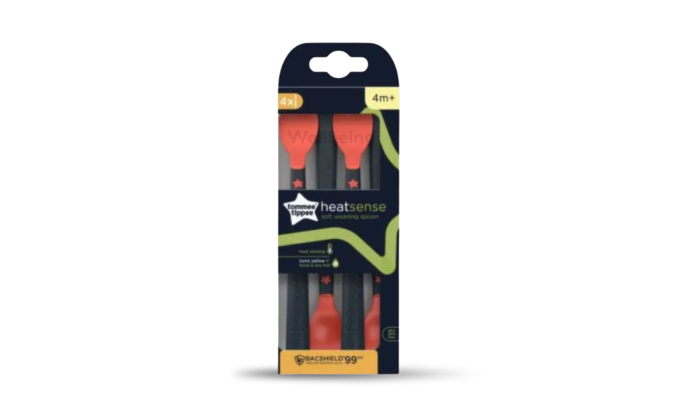 WB New Image (970 x 600 px) - 2026-09-16T114312.161 Tommee Tippee 4pcs Spoon 4m+ Heat Sense Weaning Spoons with BACSHIELD Antibacterial Technology and Long Anti-Slip Handles - Image 1