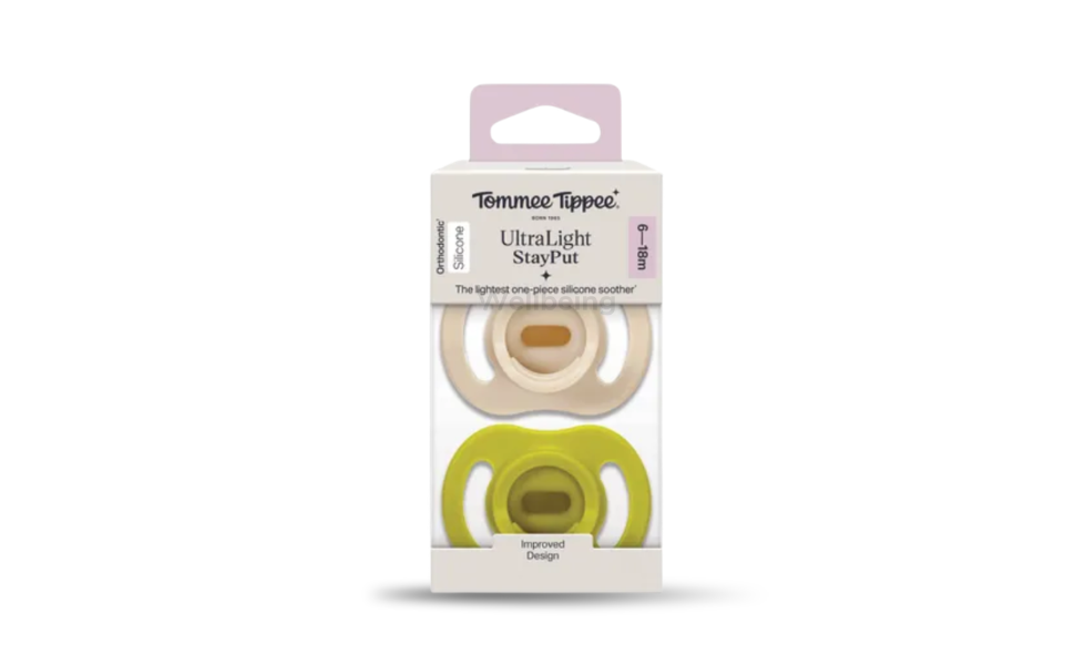 WB New Image (970 x 600 px) - 2026-09-16T130438.659 Tommee Tippee 2pcs Silicone Pacifier 6-18months Ultra-light Stay Put Soother Multicolor - Image 1