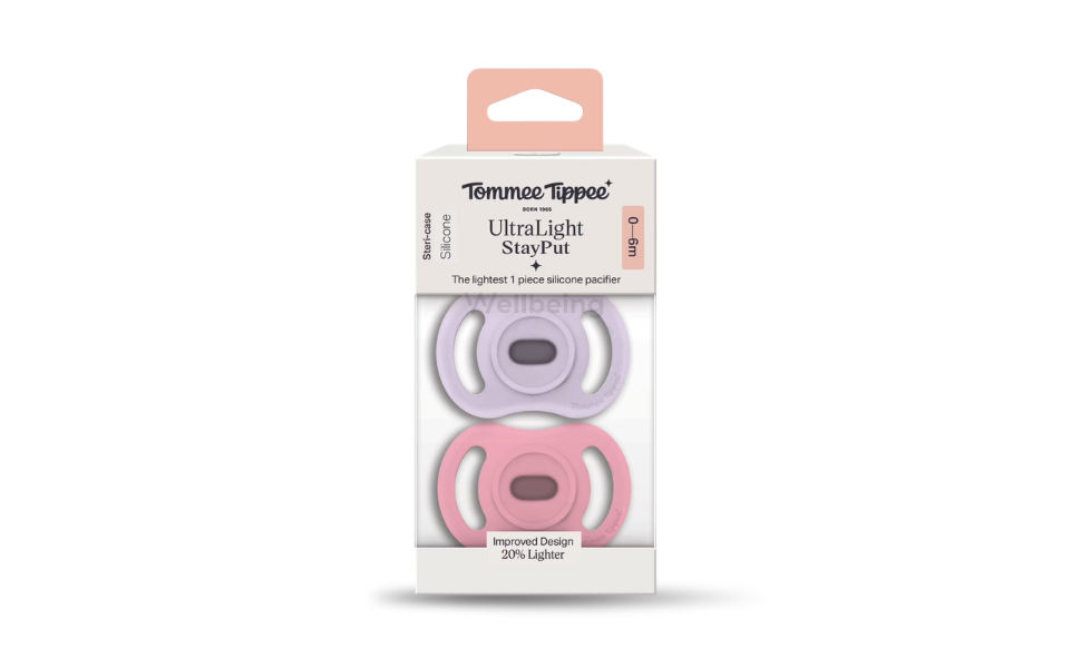 WB New Image (970 x 600 px) - 2026-09-16T131920.024 Tommee Tippee 2pcs Silicone Pacifier 0-6months Ultra-light Stay Put Soother Multicolor - Image 1