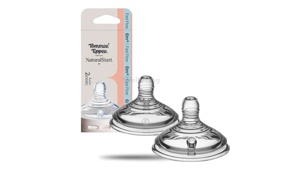 WB New Image (970 x 600 px) - 2026-09-16T132252.790 Tommee Tippee Natural Start Fast Flow Soft Teat 2s Pack 6m+ - Image 1