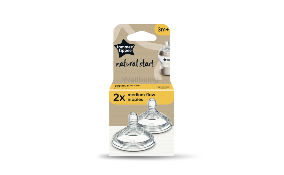 WB New Image (970 x 600 px) - 2026-09-16T132657.999 Tommee Tippee Natural Start Medium Flow Soft Teat 2s Pack 3m+ - Image 1
