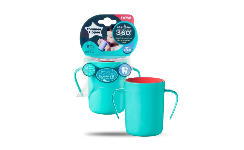 WB New Image (970 x 600 px) - 2026-09-16T133500.448 Tommee Tippee Easiflow 360° Spill Proof Kids Training Cup 6m+ 200ml Multicolor - Image 1