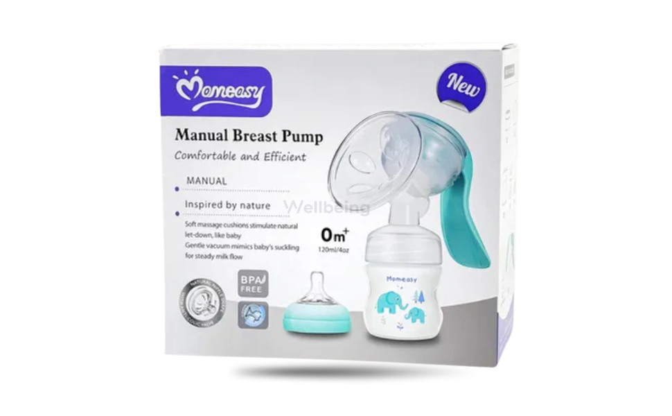 WB New Image (970 x 600 px) - 2026-09-17T135509.401 Momeasy Manual Breast Pump 0m+ 120ml Bottle - Image 1