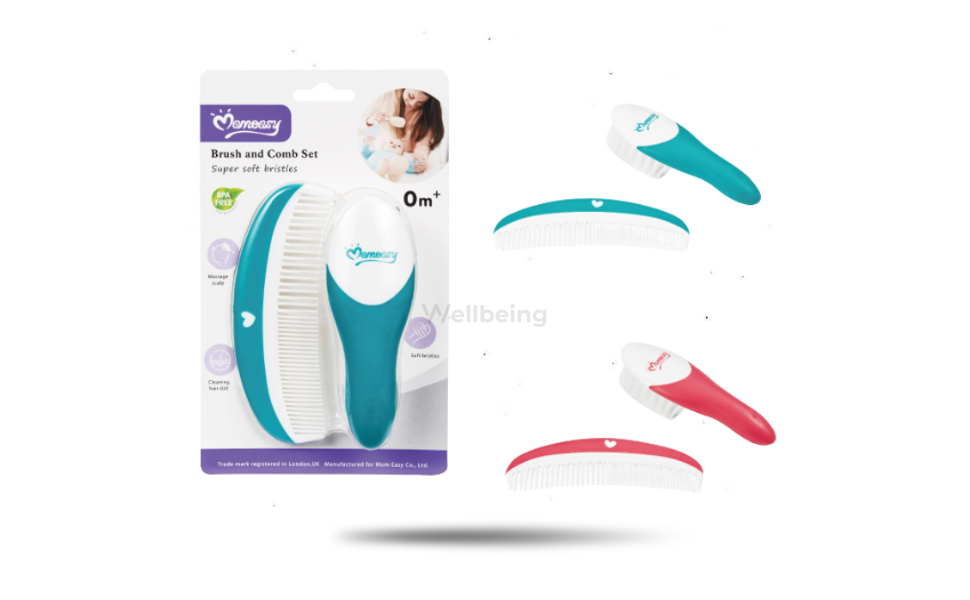 WB New Image (970 x 600 px) - 2026-09-17T164253.791 Momeasy Brush & Comb 2pcs Set for Kids 0m+ Multicolor - Image 1